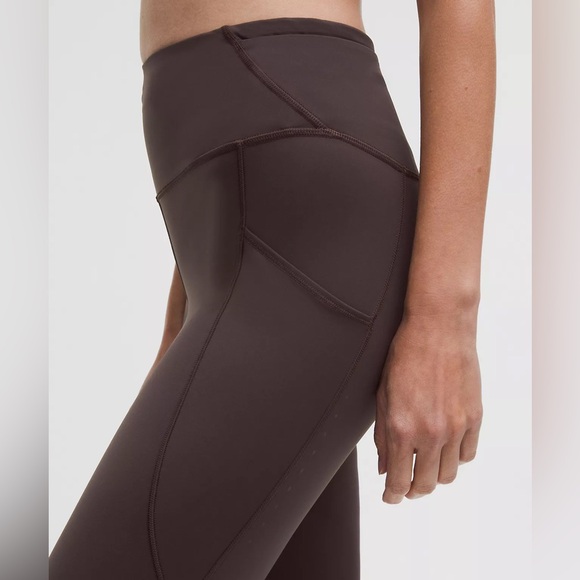 Lululemon Fast and Free High-Rise Tight 25” – Sequoia – Size 8 - Picture 5 of 9